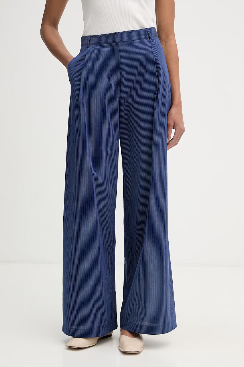 sessun pantaloni straight pentru femei din bumbac