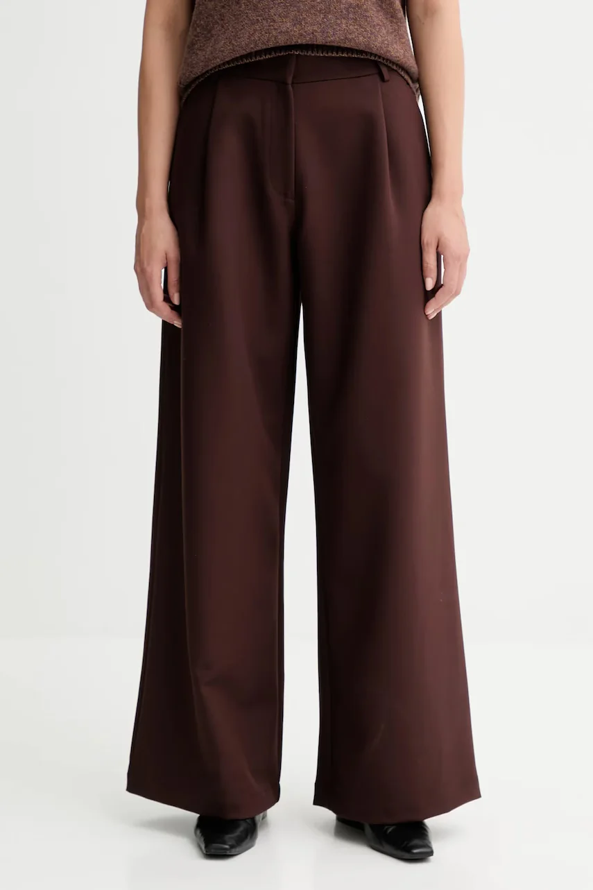 sessun pantaloni wide leg pentru femei cu vâscoză