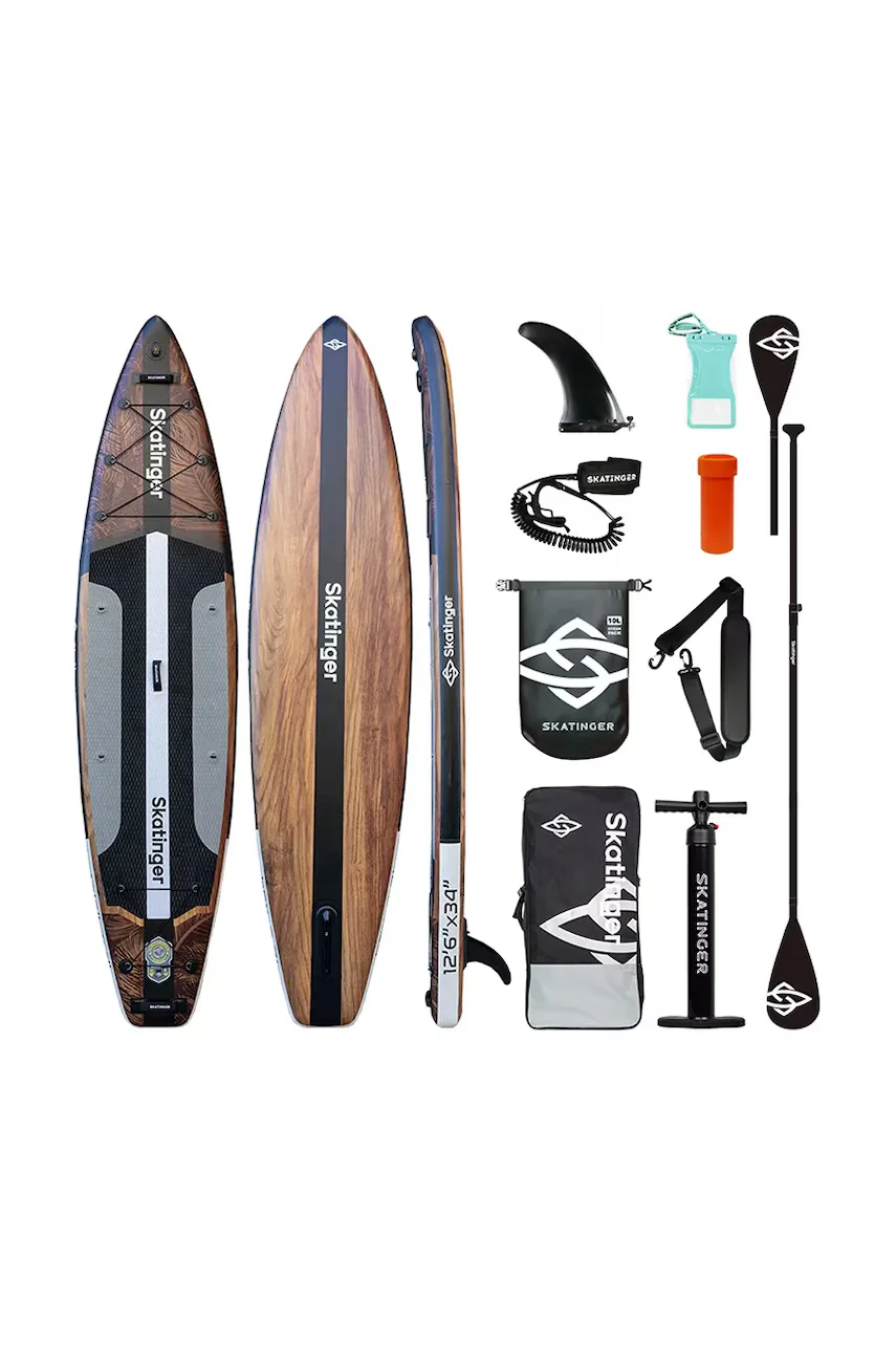 Skatinger placă de înot cu accesorii SUP 380 x 86 x 16 cm (12'6')