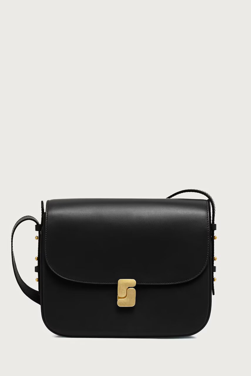 Soeur geantă crossbody pentru femei din piele BELLISSIMA MAXI