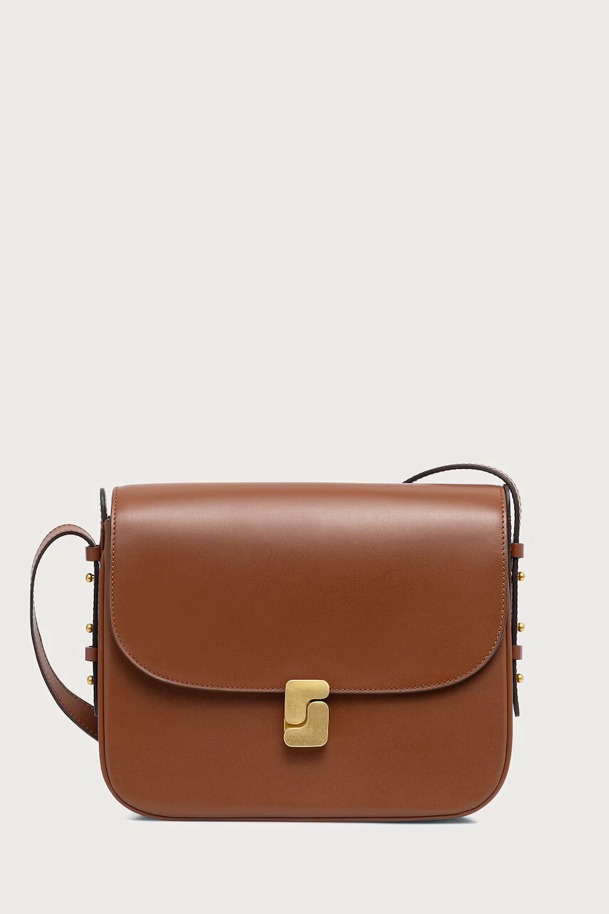 Soeur geantă crossbody pentru femei din piele BELLISSIMA MAXI