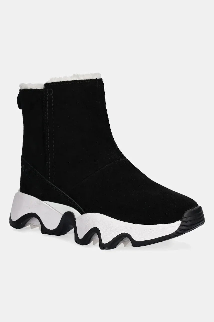Sorel cizme de zăpadă din piele întoarsă KINETIC IMPACT SHORT BOOT