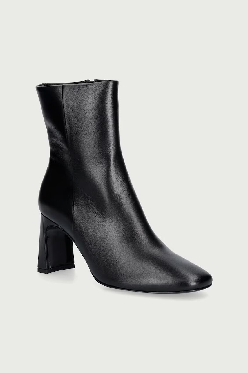 Souliers Martinez botine cu toc pentru femei din piele KAROL