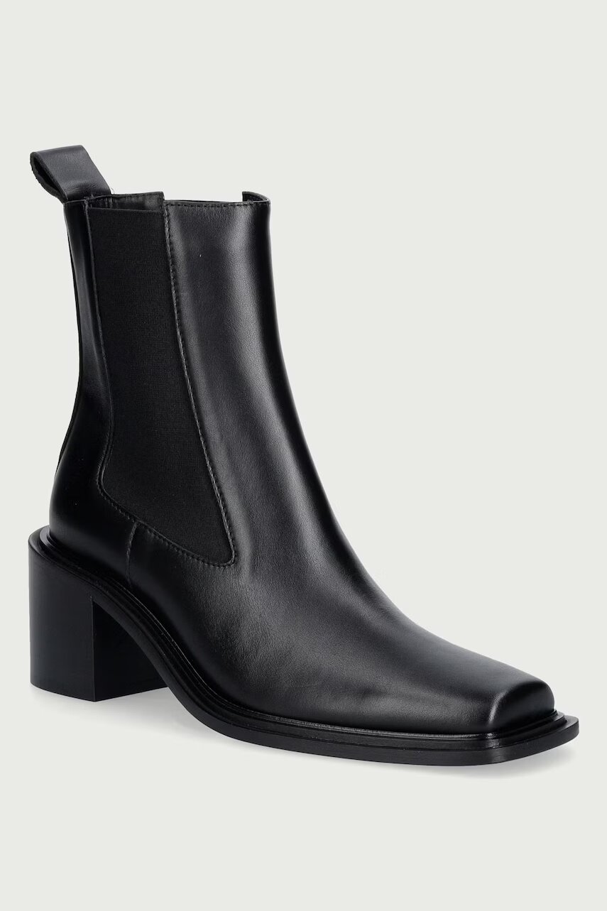 Souliers Martinez ghete scurte pentru femei din piele DALLAS