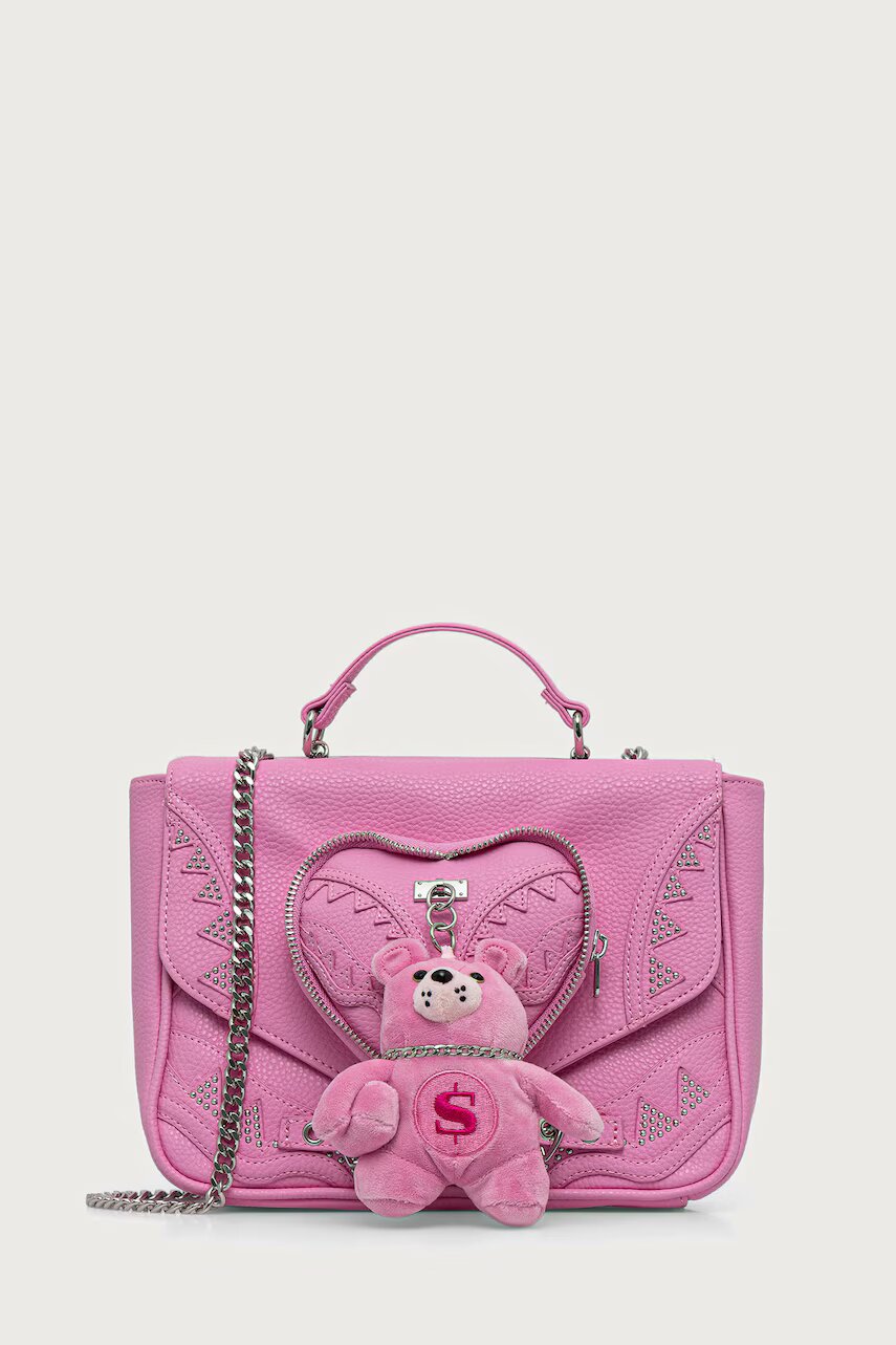 SPRAYGROUND geantă crossbody pentru femei cu imitație de piele BABY BEAR BADDIE