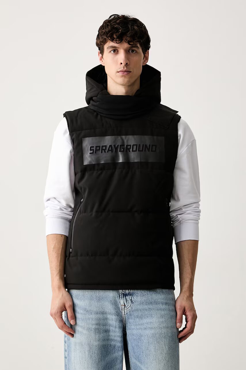SPRAYGROUND jachetă fără mâneci cu glugă pentru bărbați