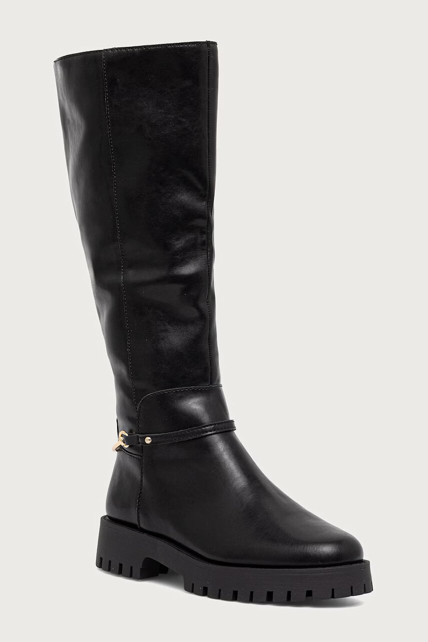 Steve Madden cizme pentru femei din piele Longshot