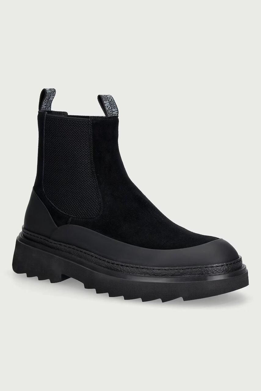Steve Madden ghete scurte pentru bărbați din piele întoarsă Rockland