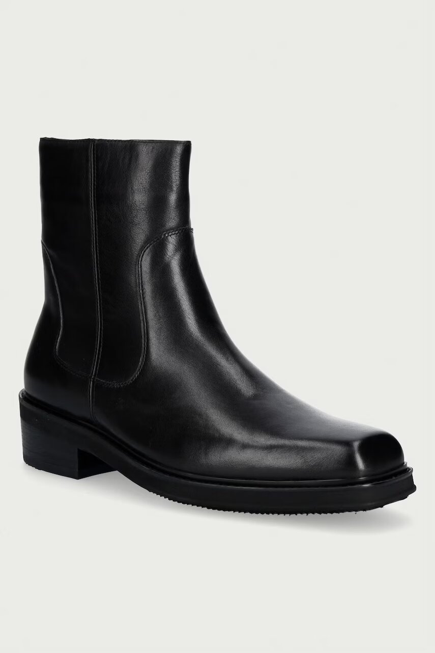 Steve Madden ghete scurte pentru bărbați din piele Jasper-N
