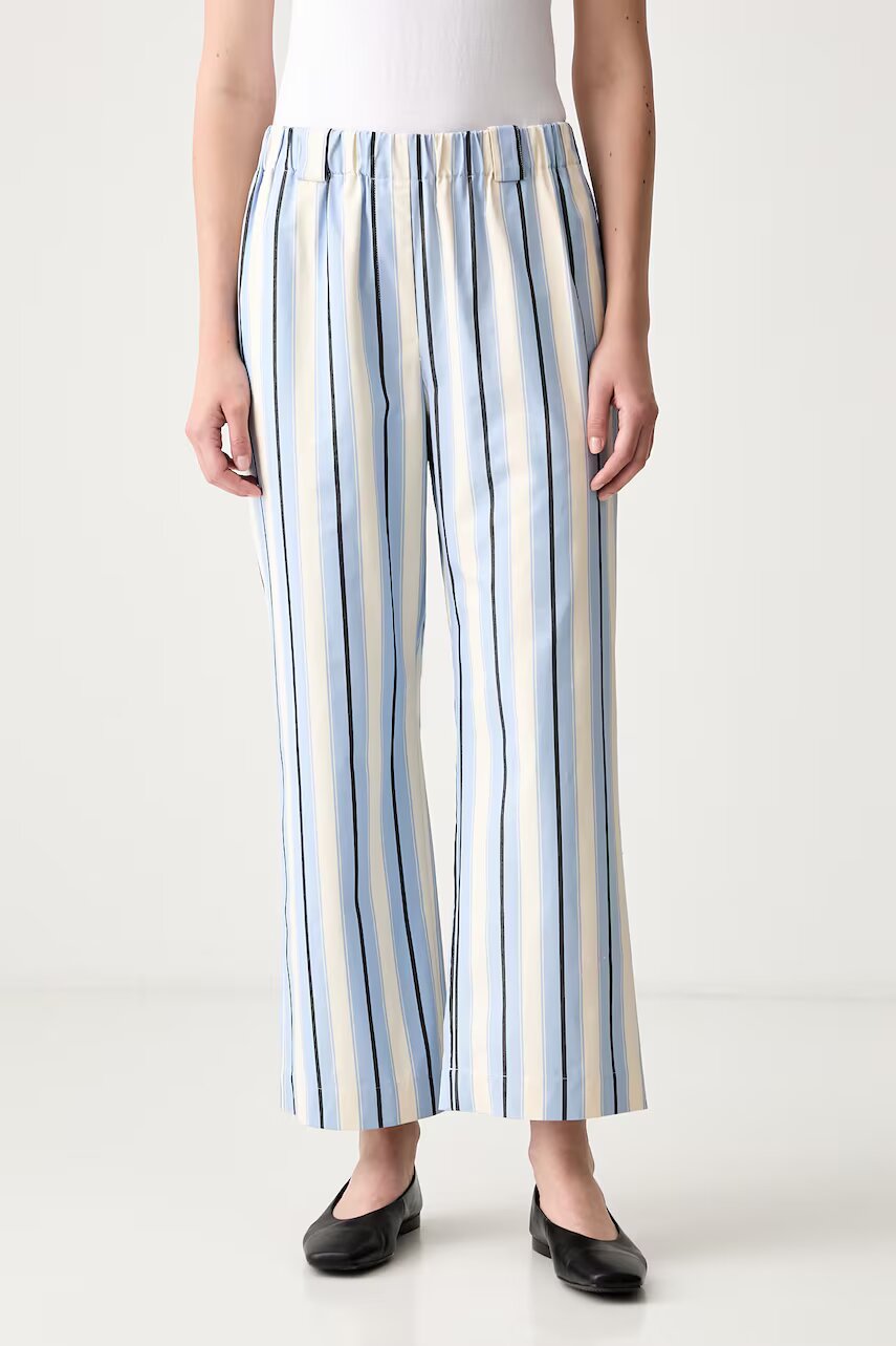 Stine Goya pantaloni straight pentru femei din bumbac