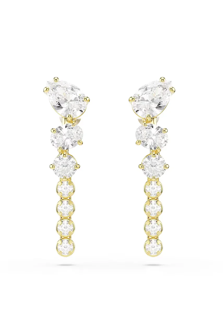 Swarovski cercei pentru femei placat cu aur zirconiu cubic MESMERA