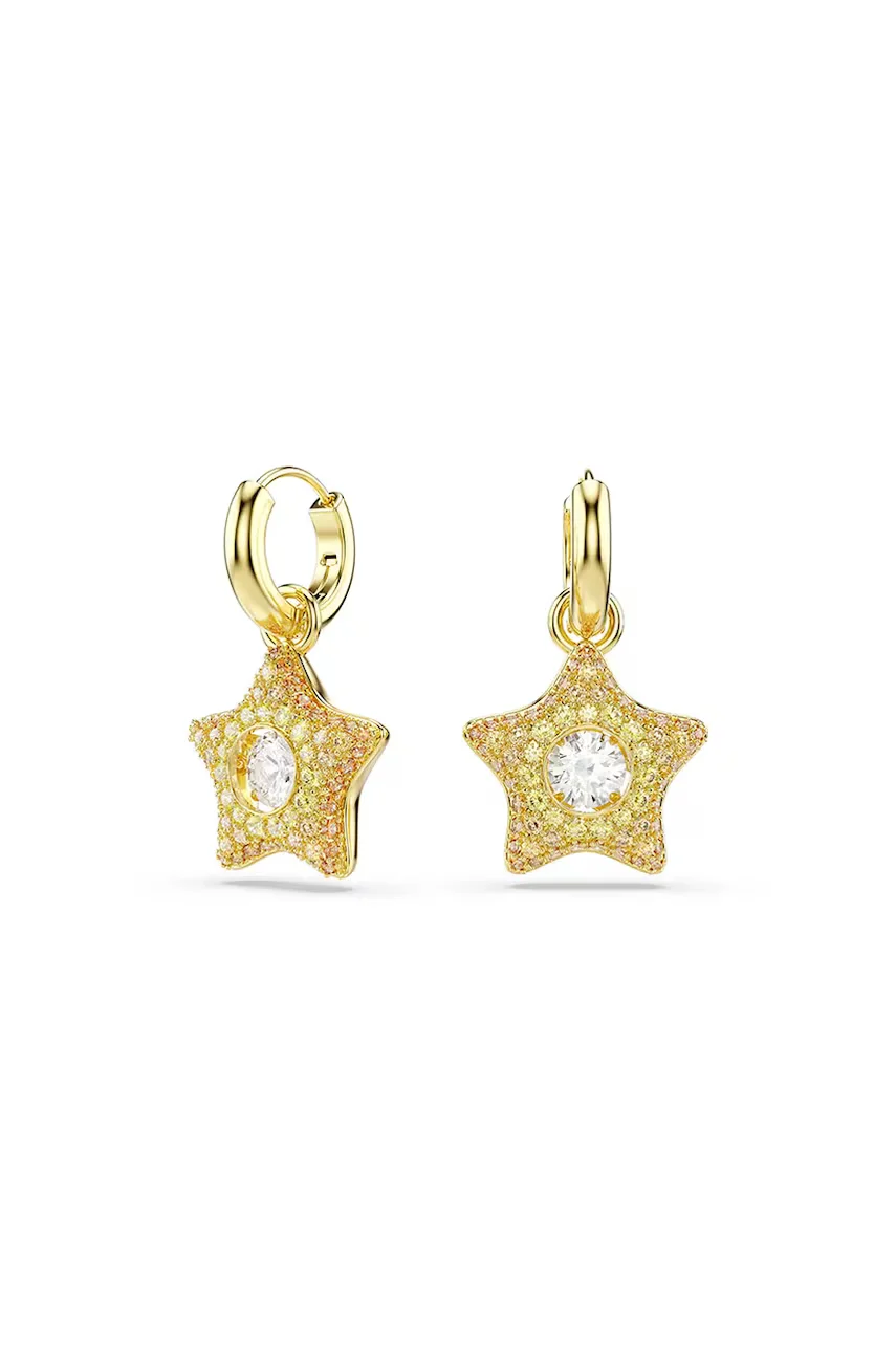 Swarovski cercei pentru femei placati cu aur zirconiu cubic SUBLIMA