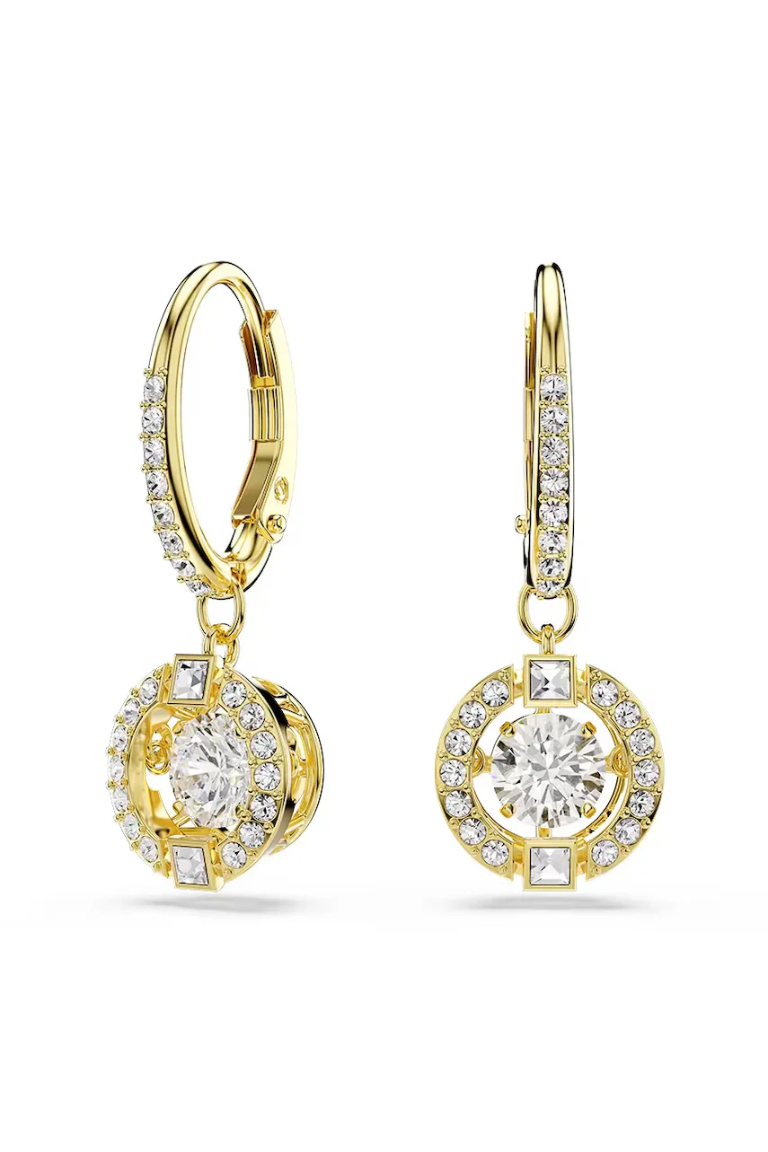 Swarovski cercei pentru femei placati cu aur zirconiu cubic UNA