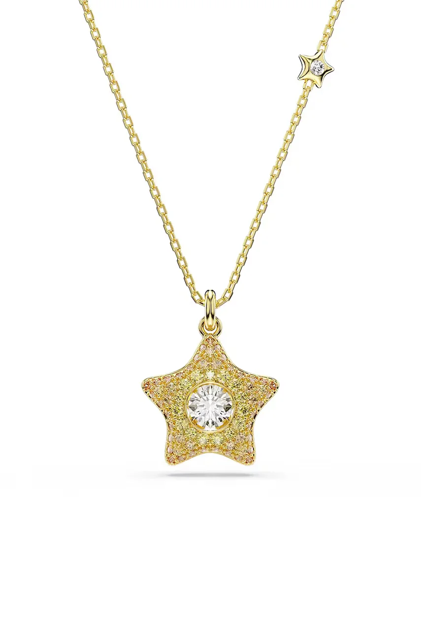 Swarovski lănțișor cu pandantiv pentru femei placat cu aur zirconiu cubic SUBLIMA