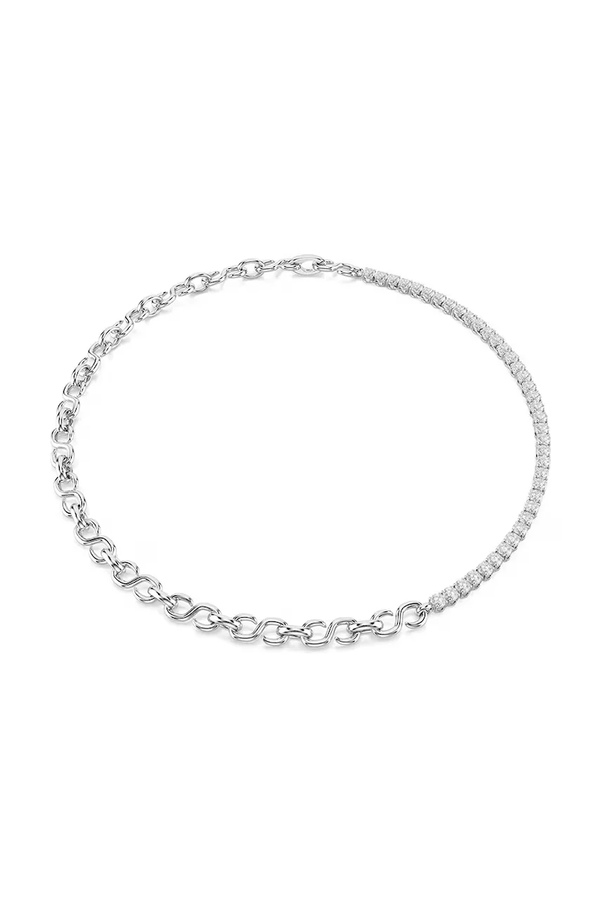 Swarovski lănțișor pentru femei din metal cu zirconiu cubic MATRIX