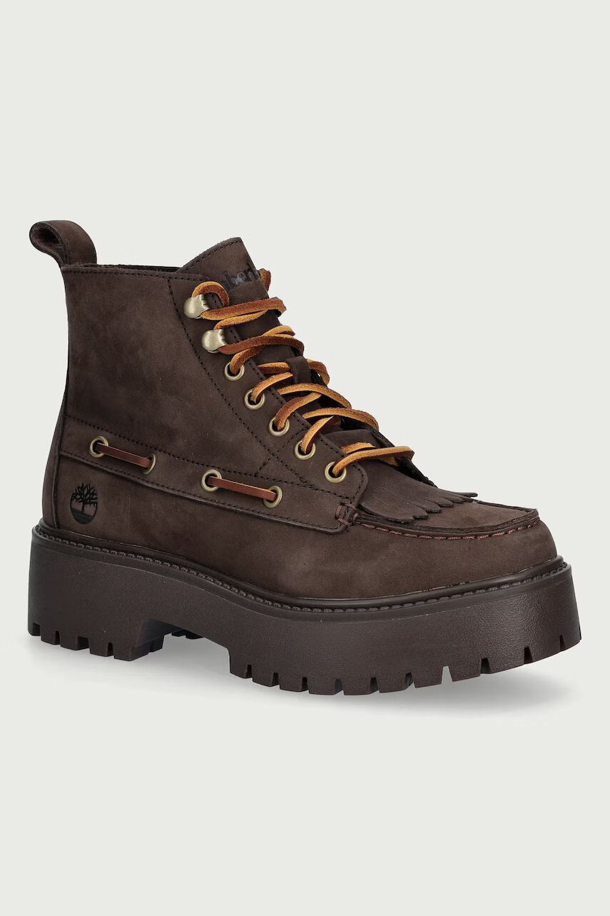 Timberland botine cu platformă pentru femei din nubuck Stone Street