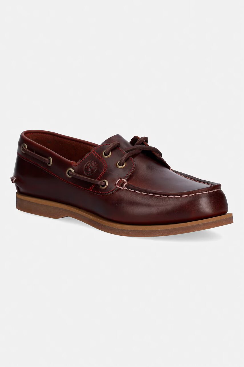 Timberland mocasini pentru femei din piele Classic Boat Boat