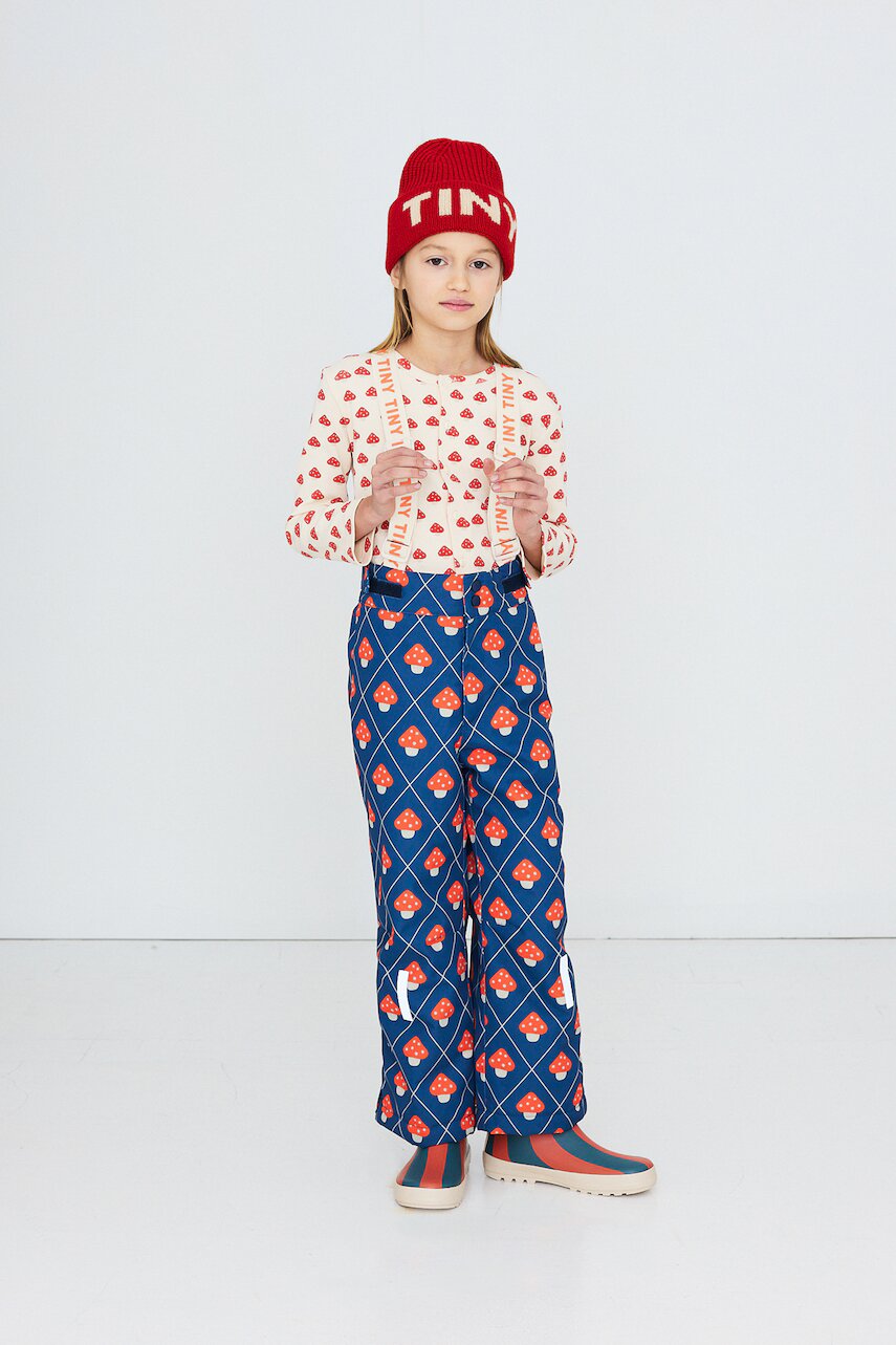 Tinycottons pantaloni de schi pentru copii MUSHROOMS SNOW PANT