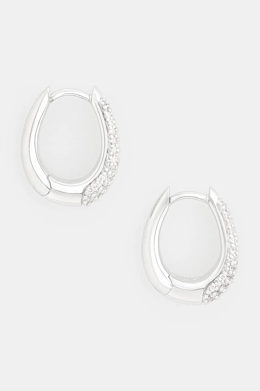 Tom Wood cercei de argint Liz Hoops Pave