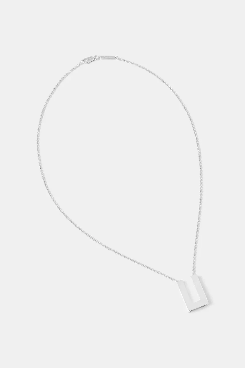Tom Wood colier de argint Square Pendant