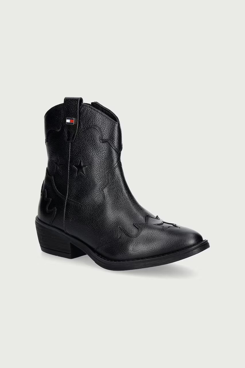 Tommy Hilfiger cizme cowboy pentru copii din piele