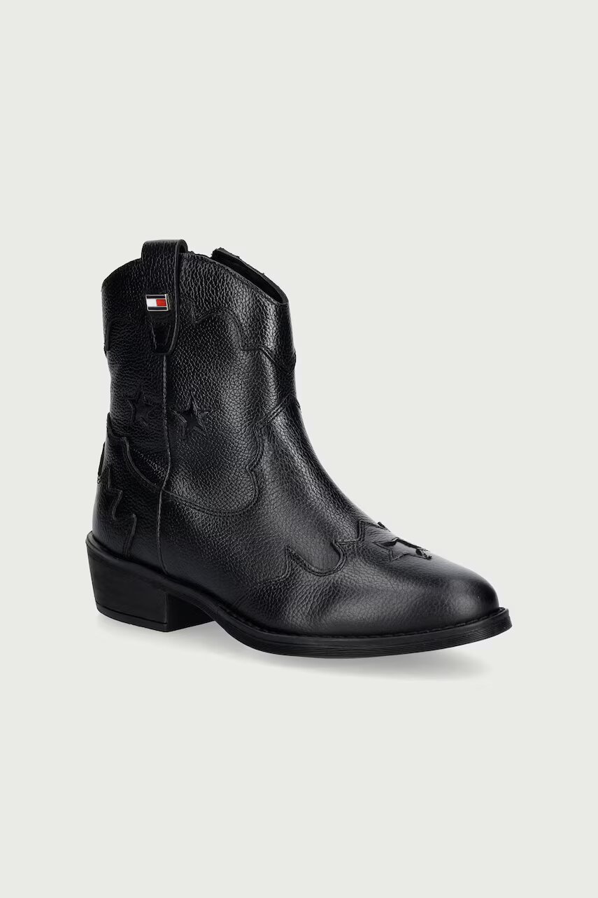 Tommy Hilfiger cizme cowboy pentru copii din piele
