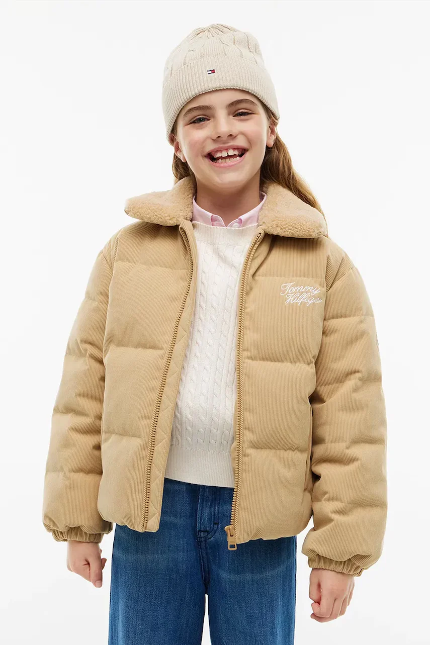 Tommy Hilfiger geacă de tranziție pentru copii din catifea reiată