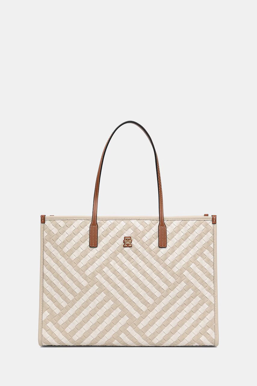 Tommy Hilfiger geantă tote pentru femei cu imitație de piele