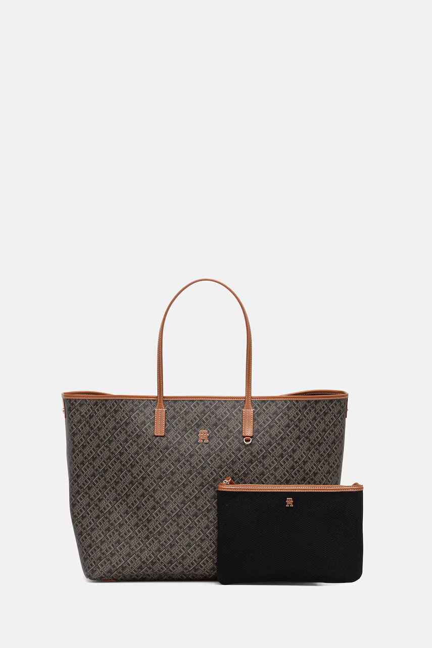 Tommy Hilfiger geantă tote pentru femei din imitație de piele