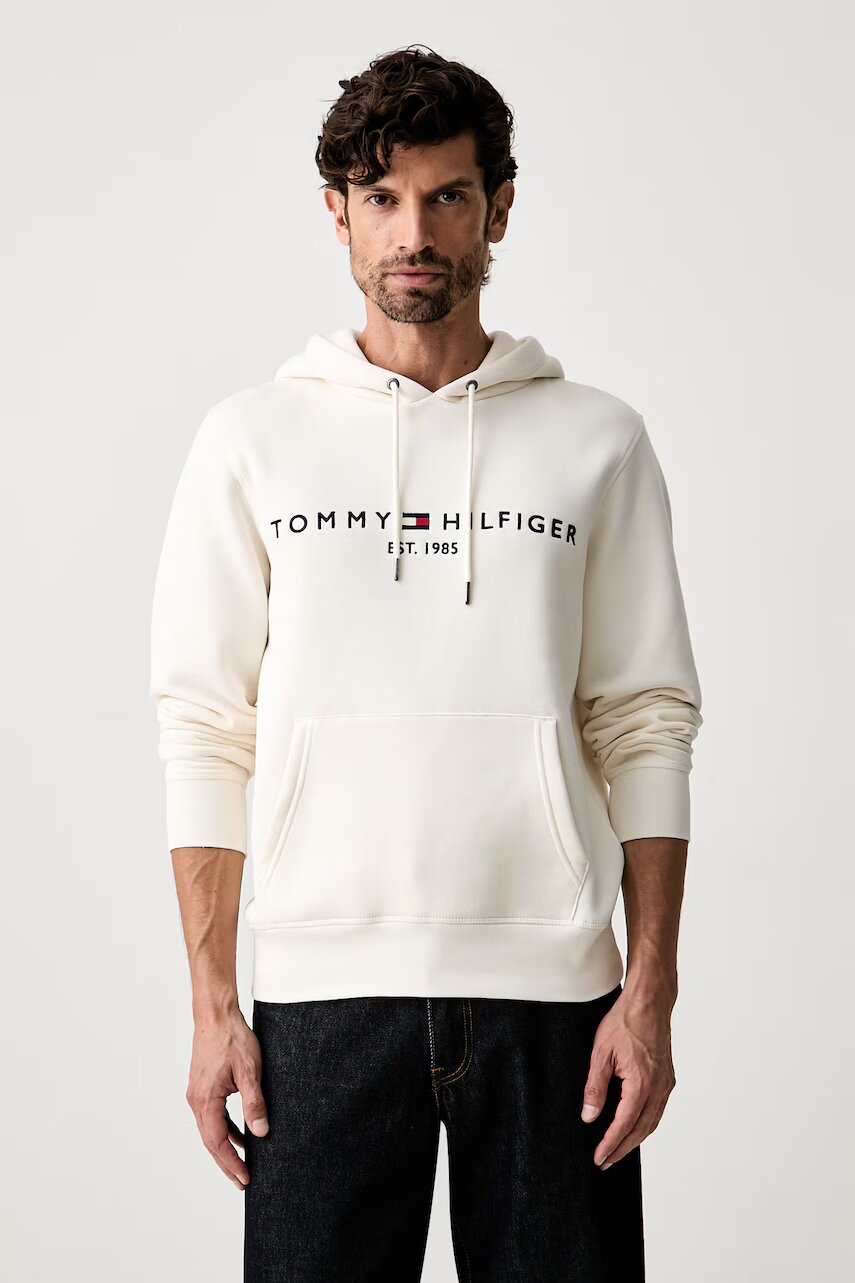 Tommy Hilfiger hanorac cu glugă pentru bărbați cu bumbac