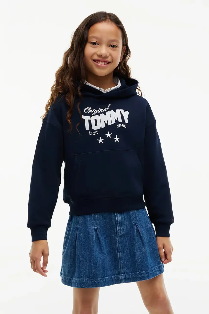 Tommy Hilfiger hanorac cu glugă pentru copii din bumbac