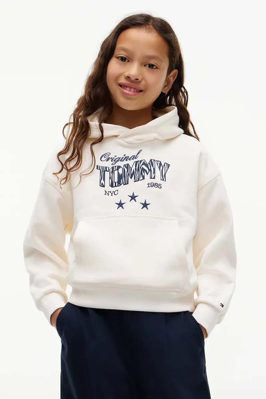 Tommy Hilfiger hanorac cu glugă pentru copii din bumbac