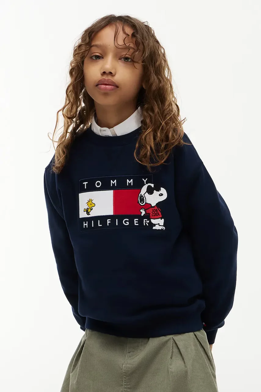 Tommy Hilfiger hanorac pentru copii din bumbac x Peanuts