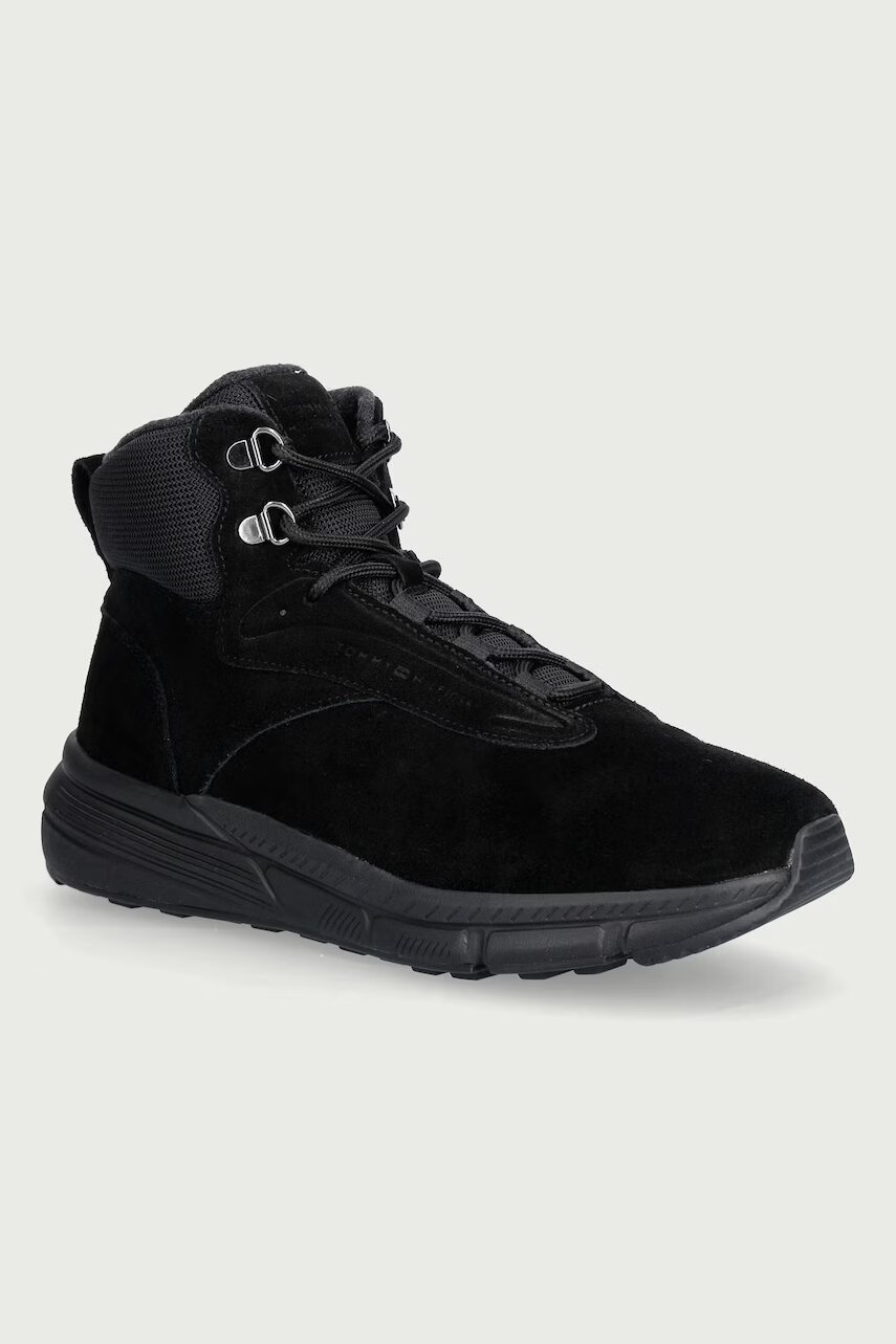 Tommy Hilfiger încălțăminte pentru bărbați din piele întoarsă SDE WARM HYBRID CHUKKA