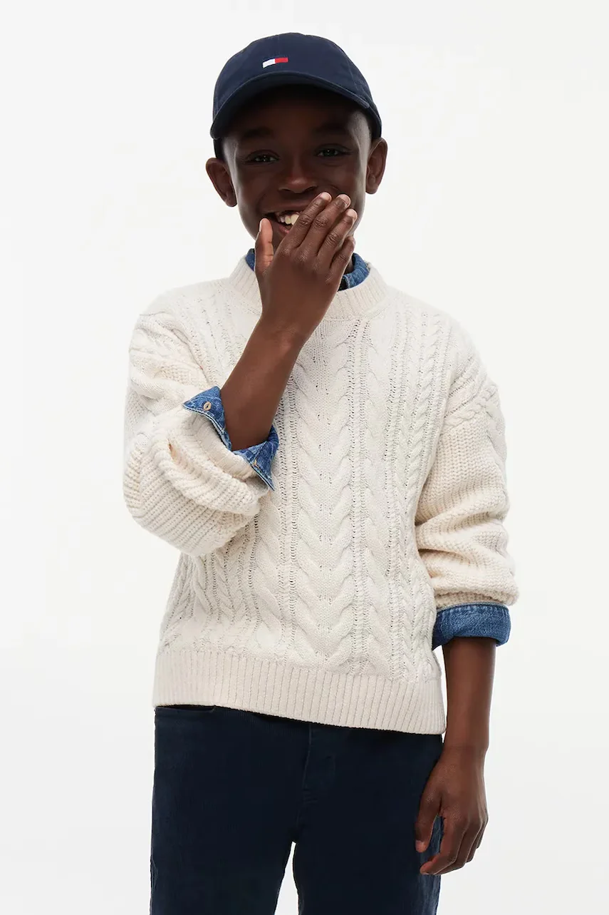Tommy Hilfiger pulover pentru copii cu bumbac