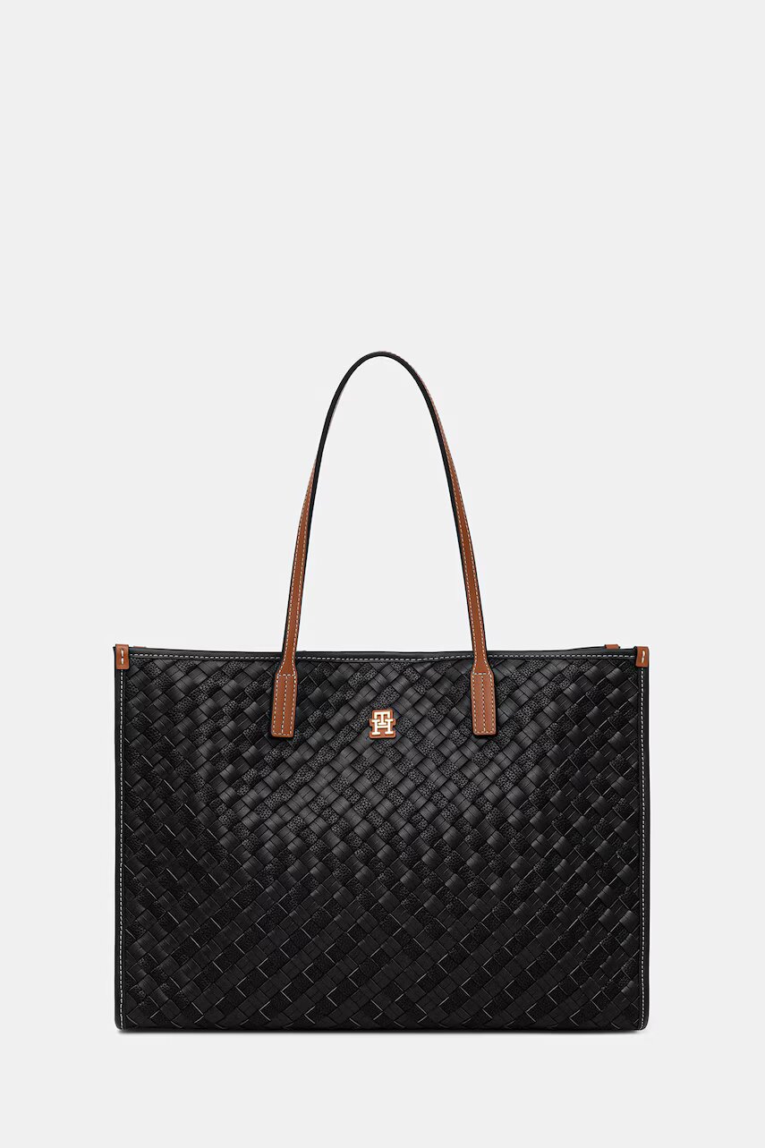 Tommy Hilfiger tote bag pentru femei cu imitație de piele