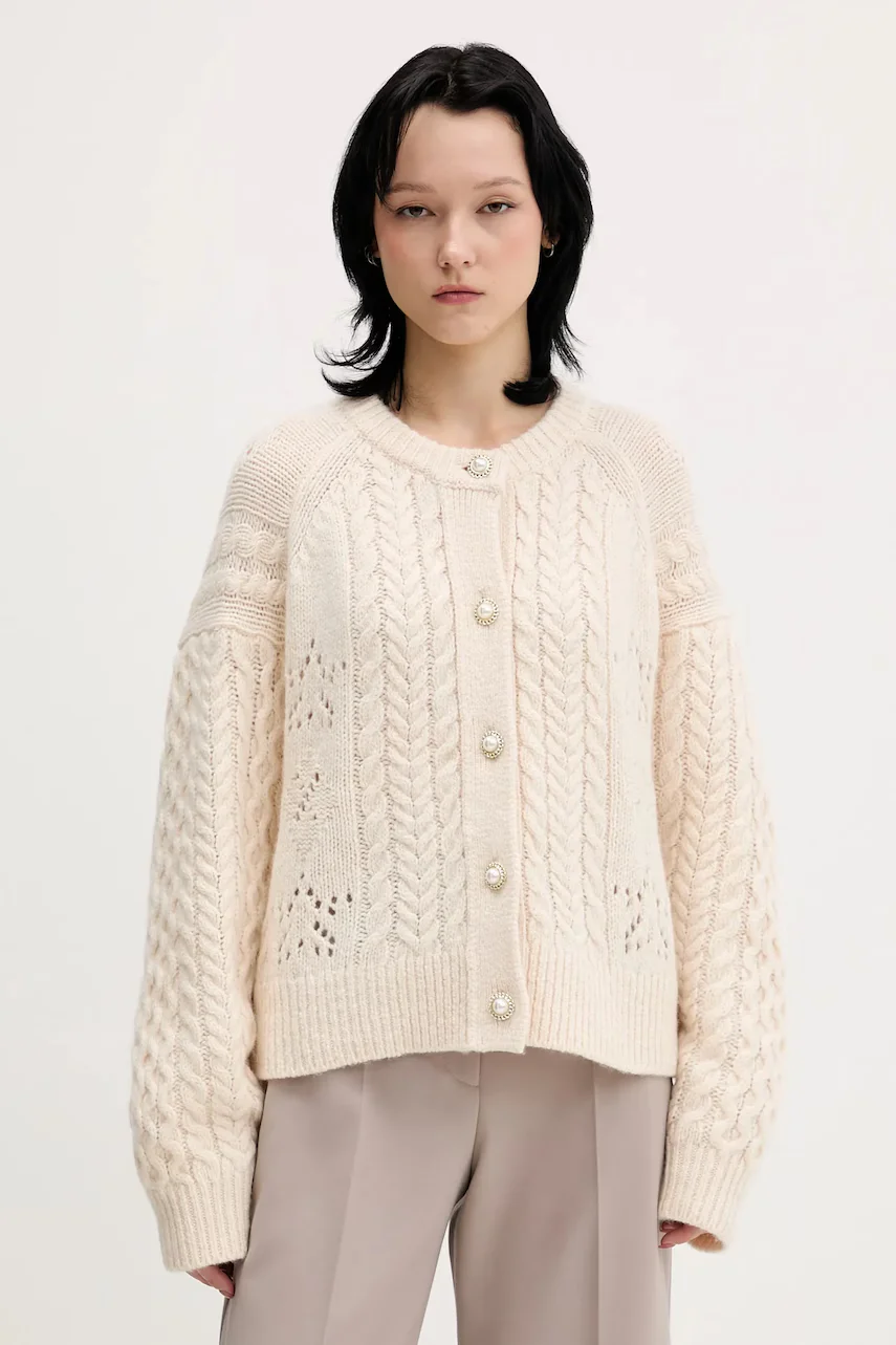 Tommy Jeans cardigan din amestec de lână