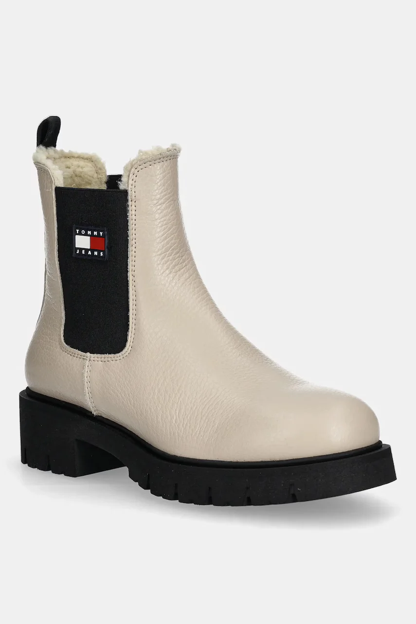 Tommy Jeans ghete chelsea de piele TJW CHELSEA BOOT WL