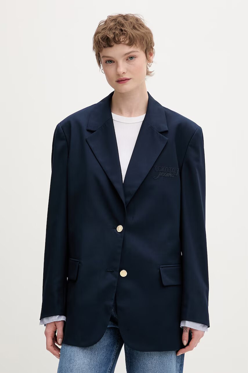 Tommy Jeans sacou cu un singur rând de nasturi pentru femei