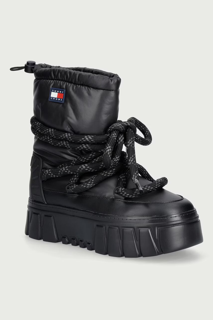 Tommy Jeans TJW PLATFORM NYLON SNOWBOOT WL cizme de zăpadă pentru femei