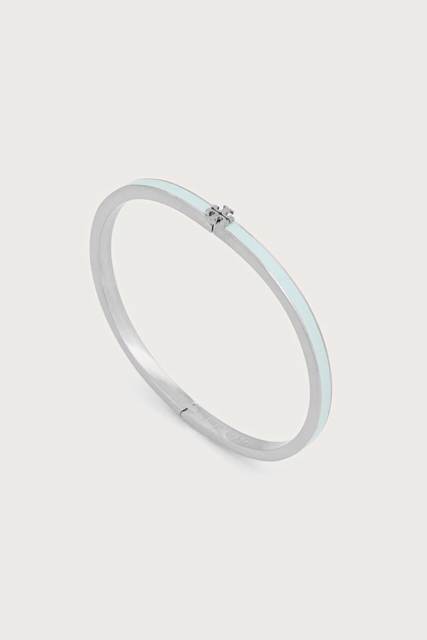 TORY BURCH brățară pentru femei din alamă emailată Thin Icon