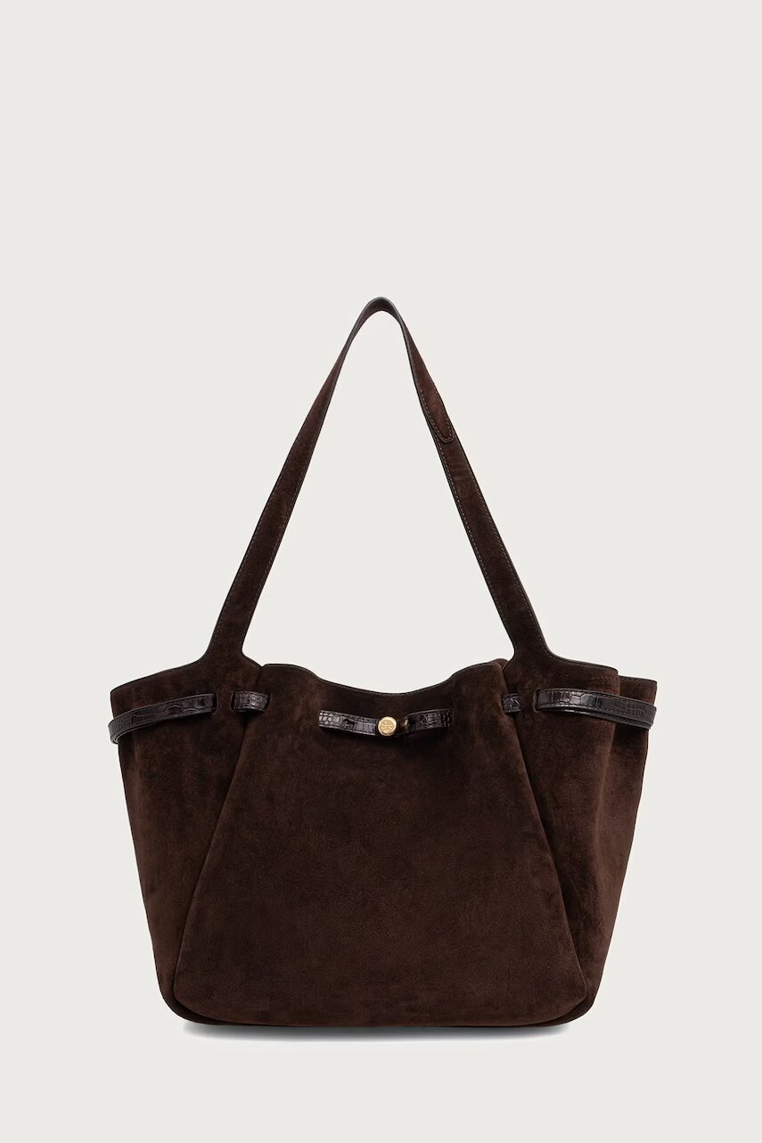 TORY BURCH tote bag pentru femei din piele întoarsă Romy