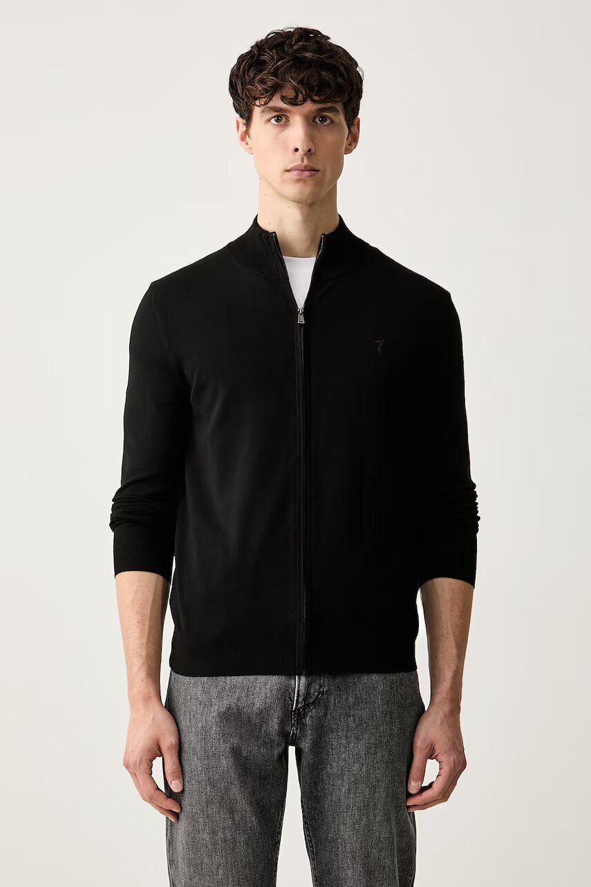 Trussardi cardigan pentru bărbați cu vâscoză