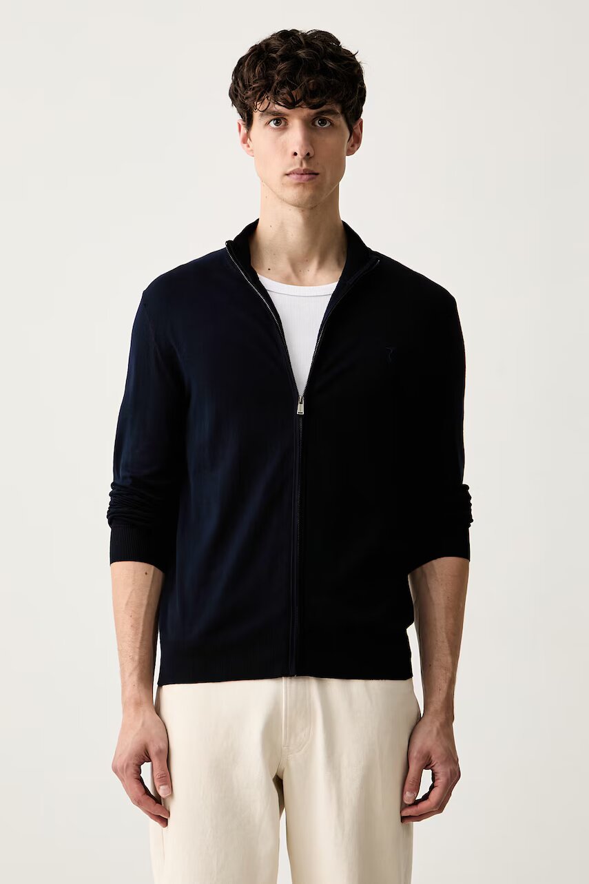 Trussardi cardigan pentru bărbați cu vâscoză