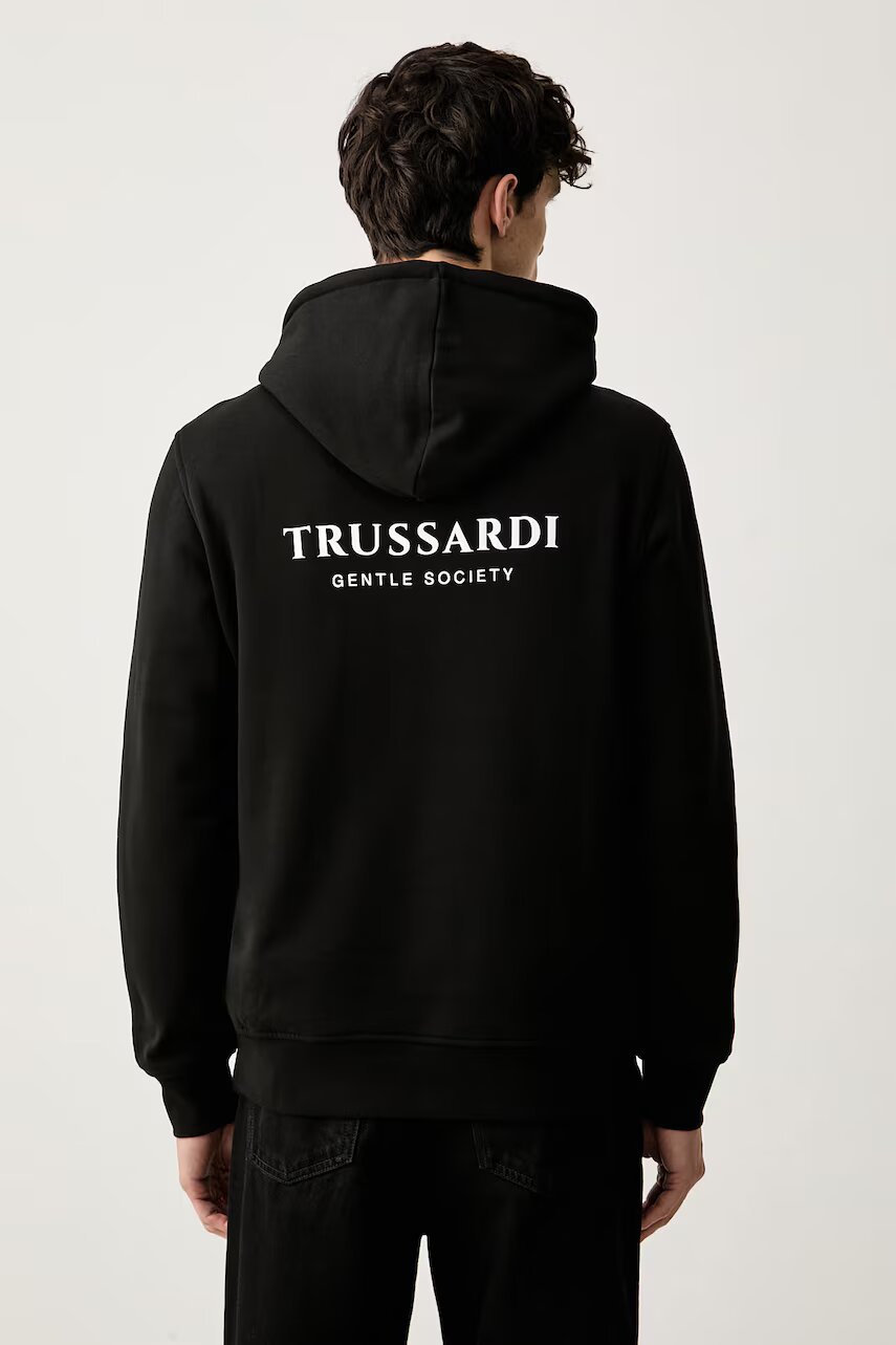 Trussardi hanorac cu glugă pentru bărbați din bumbac
