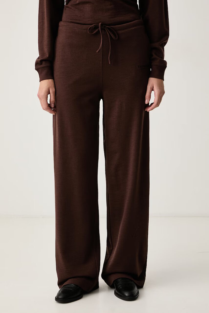 Trussardi pantaloni de trening pentru femei din lână