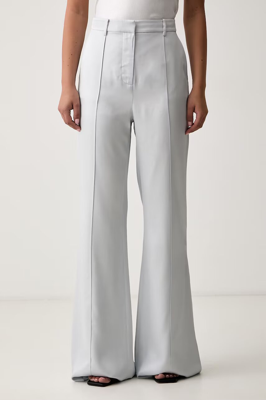 Trussardi pantaloni evazați flare pentru femei din vâscoză