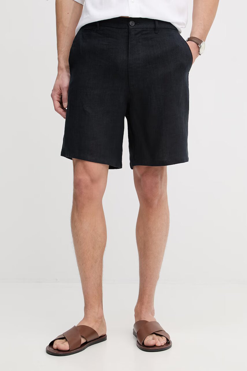 Trussardi pantaloni scurți chinos pentru bărbați din in
