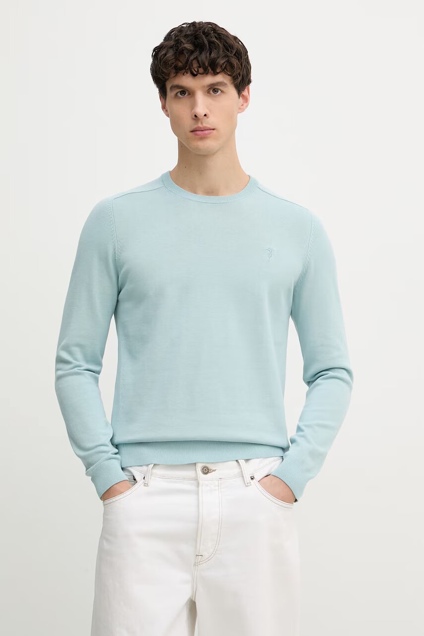 Trussardi pulover pentru bărbați cu bumbac