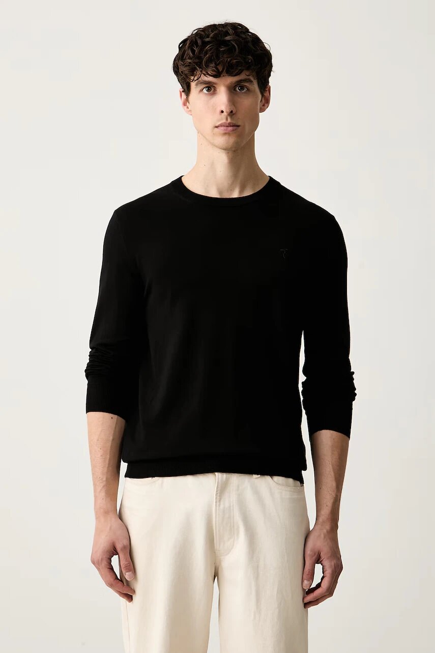 Trussardi pulover pentru bărbați cu vâscoză